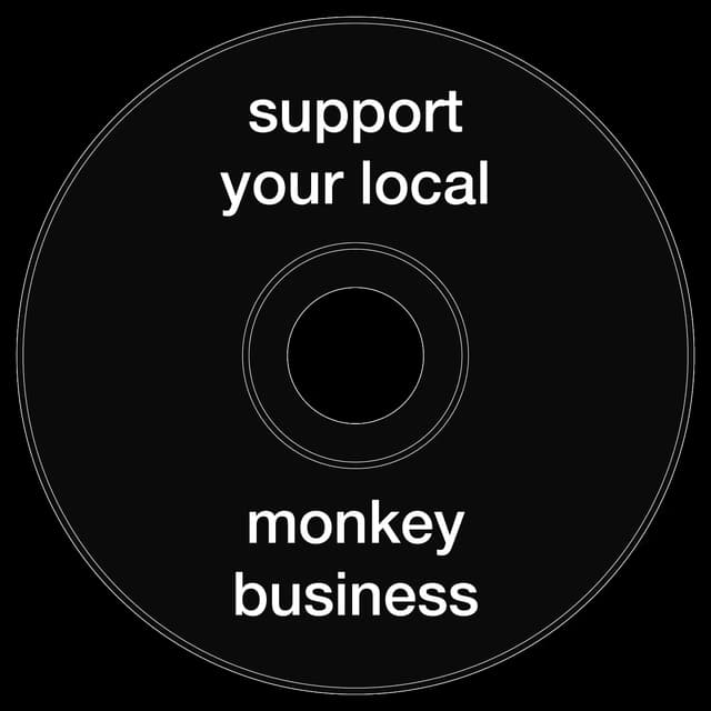 Топкэп "support your local monkey business"